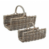 Set 2 cosuri rattan maro Narra 51x28x21 cm; 56x38x24 cm