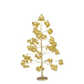 Copac decorativ auriu cu leduri Glint Ø42×90h