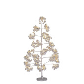 Copac decorativ argintiu cu leduri Glint Ø42×90h