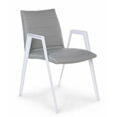 Set 2 scaune alb gri Axor 57x65x84 cm