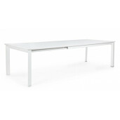 Masa extensibila aluminiu alb Konnor 300x110x76 cm