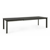 Masa extensibila aluminiu gri antracit Konnor 300x110x76 cm