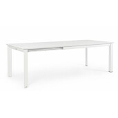 Masa extensibila aluminiu alb Konnor 240x100x76 cm