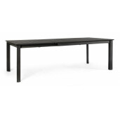 Masa extensibila aluminiu gri antracit Konnor 160/240x100x76 cm