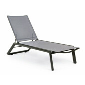 Sezlong gri Cruise 67x194x95x33 cm
