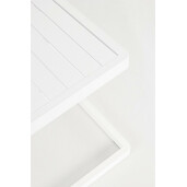 Masuta aluminiu alb Konnor 40x40x45 cm