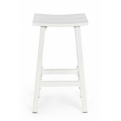 Scaun bar aluminiu alb Skipper 41.8x31x71 cm