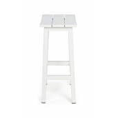 Scaun bar aluminiu alb Skipper 41.8x31x71 cm