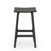 Scaun bar aluminiu gri antracit Skipper 41.8x31x71 cm