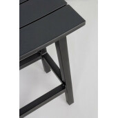 Scaun bar aluminiu gri antracit Skipper 41.8x31x71 cm