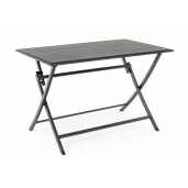 Masa pliabila din aluminium gri antracit Elin 110 cm x 70 cm x 71 h