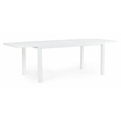Masa exstensibila aluminiu alb Hilde 240x90x75 cm