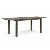 Masa extensibila din aluminium maro Hilde 140/210 cm x 77 cm x 75 h