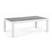 Masuta aluminiu ceramica gri antracit alba Kledi 120x70x43 cm