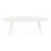 Masuta aluminiu alb Ridley 120x75x36 cm