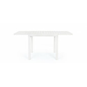 Masa extensibila aluminiu alb Pelagius 83/166x80x75 cm