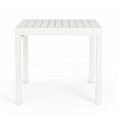 Masa extensibila aluminiu alb Pelagius 83/166x80x75 cm