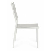 Set 6 scaune alb gri Hilde 46x57x88x43.5 cm