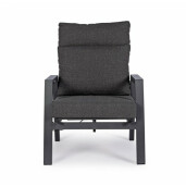 Set 2 fotolii recliner gri antracit Kledi 72x81x98 cm