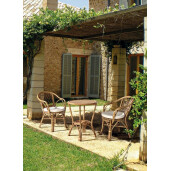 Masa rattan maro Vienna 60x70 cm