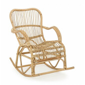 Fotoliu balansoar din rattan natur Casimira 66 cm x 82 cm x 88 h
