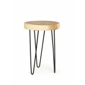 Set 2 masute lemn fier Tuala 35x48 cm