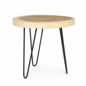 Set 2 masute lemn fier Tuala 56x48 cm