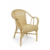 Set 2 fotolii rattan natur Ines 57x65x81 cm