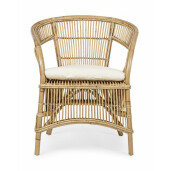 Set 2 scaune rattan natur Consuelo 68x65x82 cm