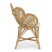 Set 2 fotolii rattan natur Flores 77x62x93 cm