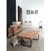 Scaun bar fier cupru lemn maro Rakel 33x44x74 cm