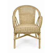 Set 2 fotolii rattan natur Ines 57x65x81 cm