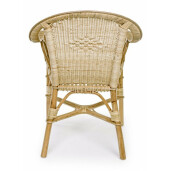 Set 2 fotolii rattan natur Ines 57x65x81 cm