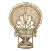 Fotoliu rattan natur Peacock 106x71x148 cm