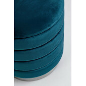 Set 2 tabureti catifea albastra 36x38 cm, 40x44 cm