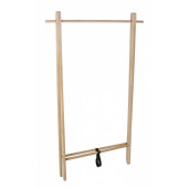Suport haine lemn natur Daiki 89x52x151 cm