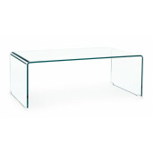 Masuta din sticla transparenta Iride 120 cm x 60 cm x 43 h