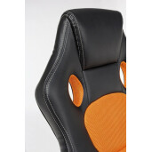 Scaun birou negru portocaliu Racing 55x66x110 cm 