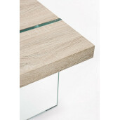 Masuta sticla mdf maro Tom 120x60x38 cm