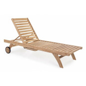 Sezlong gradina lemn maro Maryland 65x200x95 cm