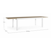 Masa extensibila Elias 200/300x95x74 cm