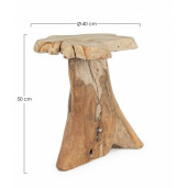 Masuta lemn maro Kavir 40x40x50 cm