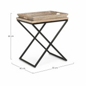 Masuta cu tava detasabila 55x45x66 cm