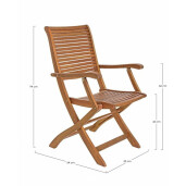 Set 2 scaune lemn maro Noemi 55x64x94 cm