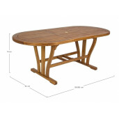 Masa extensibila lemn maro Noemi 150-200x90x74 cm