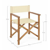 Set 6 scaune gradina Noemi 52x59x83 cm