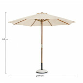 Umbrela gradina Syros 300x245 cm