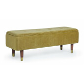 Banca tapiterie velur verde Kira 120x42x42 cm