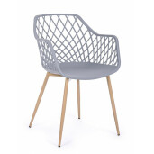 Set 4 scaune gri Optik 58x54x85.5 cm