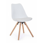 Set 4 scaune albe Trend 54x49x83.5h 